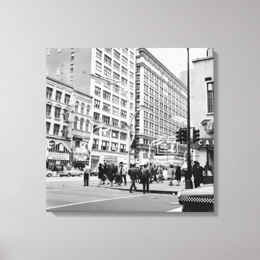 Chicago 1967 State and Lake Theater Royale Canvas Afdruk (Voorkant)