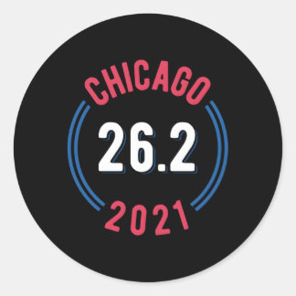 Chicago 2021 Marathon 262 Ronde Sticker