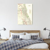 Chicago 2 canvas afdruk (Insitu (Slaapkamer))