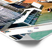 Chicago. Affiche de voyage de style rétro (Coin)