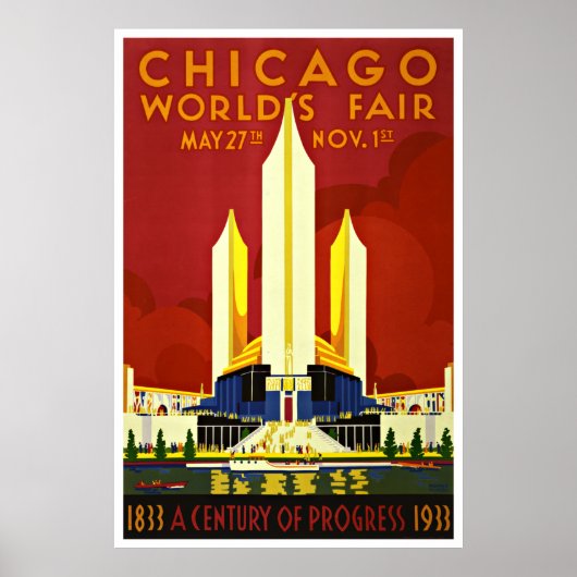Chicago - Affiches Vintage voyage (Devant)