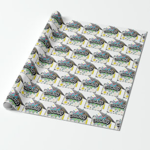 Chicago afgestudeerde cadeaupapier