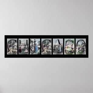 CHICAGO Alphabet Letter Name Art Poster