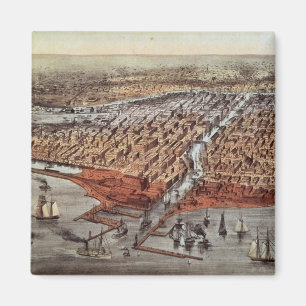 Chicago als het ware, c.1880 magneet