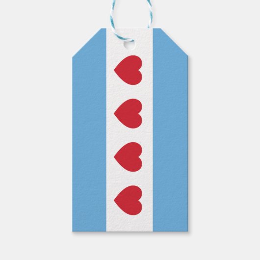 Chicago Amour | Étiquettes Cadeaux (Devant)