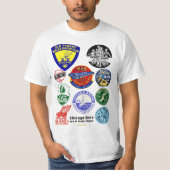 Chicago Area Ice & Roller Rinks. T-shirt (Voorkant)