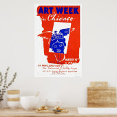 Chicago Art Week 1940 WPA Poster (Keuken)