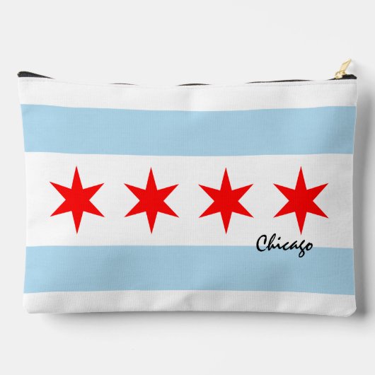 Chicago bag, mode USA, Chicago flag Etui (Achterkant)