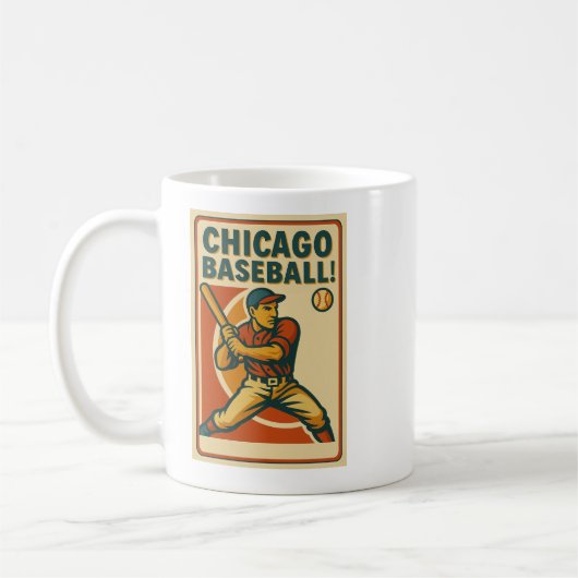 Chicago Baseball ! Café Mug (Gauche)