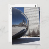 Chicago Bean en Skyscaper Briefkaart (Voorkant / Achterkant)