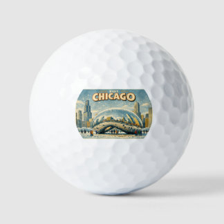 Chicago Bean in Winter golf ball Golfballen