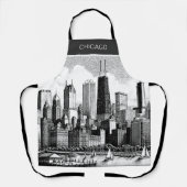 Chicago Black White Schort (Voorkant)