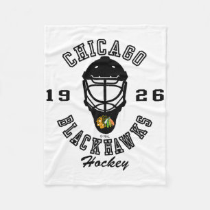 Chicago Blackhawks Hockey Mask Rood Nhl Officieel  Fleece Deken