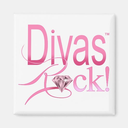 CHICAGO BLING - "Divas Rock!" Magneet (Voorkant)