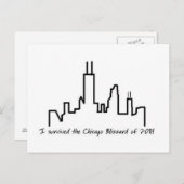 Chicago Blizzard Briefkaart (Voorkant / Achterkant)