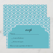 Chicago Blue - Cartes RSVP (Devant / Derrière)