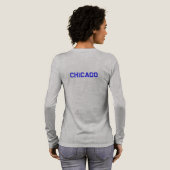 Chicago Blue Graphic T-Shirt Tri-Blend Shirt (Achterkant)