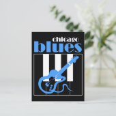 Chicago blues briefkaart (Staand voorkant)