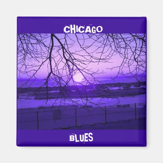 CHICAGO BLUES MAGNEET (Voorkant)