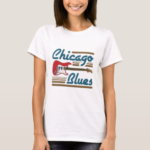 Chicago Blues Musician Guitar T-shirt