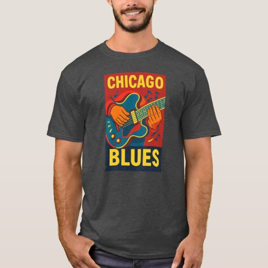 Chicago Blues T-shirt (Voorkant)