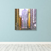 Chicago Board of Trade - Square Canvas Art Afdruk (Insitu (Houten vloer))
