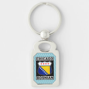 Chicago Bosnian-Amerikaanse Sleutelhanger Keyring