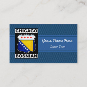 Chicago Bosnian-Amerikaanse Visitekaartjes
