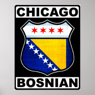 Chicago Bosniës-Amerikaans Poster
