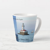 Chicago Breakwater Light mug en latte de 12 oz (Angle droit)