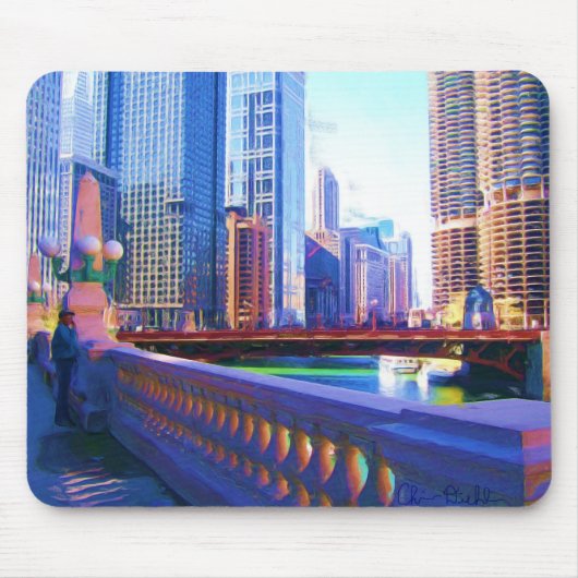 Chicago Bridge Mousepad Muismat (Voorkant)