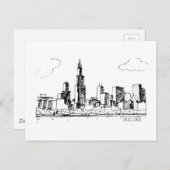 Chicago Briefkaart (Voorkant / Achterkant)