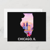 Chicago Briefkaart (Voorkant / Achterkant)