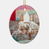 Chicago Buckingham Fountain Keramisch Ornament (Rechts)