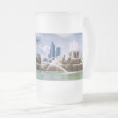 Chicago Buckingham Frosted Glass Beer Mug (Devant droit)