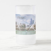 Chicago Buckingham Frosted Glass Beer Mug (Centre)