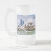 Chicago Buckingham Frosted Glass Beer Mug (Gauche)