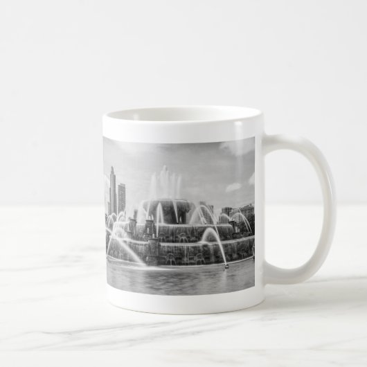 Chicago Buckingham Grayscale Coffee Mug (Droite)