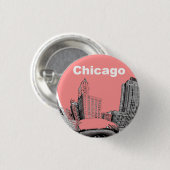 Chicago Button Pin (Voorkant /achterkant)