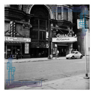 Chicago Capri Theater Foto Poster 1967 Perfect Poster