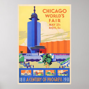 Chicago Century of Progress - Antieke Wereldtentoo Poster