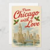  Chicago Christmas Kaart (Voorkant / Achterkant)
