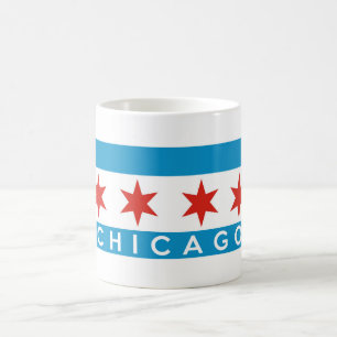 chicago city flag america text name koffiemok