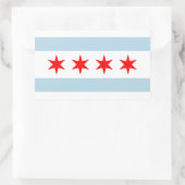Chicago city flag custom stickers (Sac)