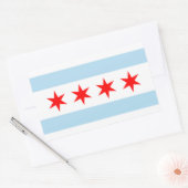 Chicago City Flag Rectangle Sticker (Envelop)