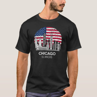 Chicago City Illinois Flag T-shirt