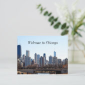 Chicago City Skyline Briefkaart (Staand voorkant)