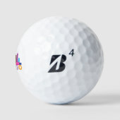 Chicago City Skyline Typografie Golfballen (Logo)
