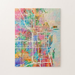 Chicago City Street Map Legpuzzel