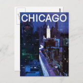  Chicago City Streets-reizen Briefkaart (Voorkant / Achterkant)